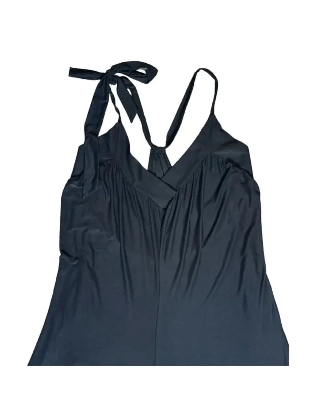 We Are HAH Jump 2 It Wide Leg Jersey Jumpsuit Sz XS Black Slinky Stretchy NWOT - Picture 4 of 6